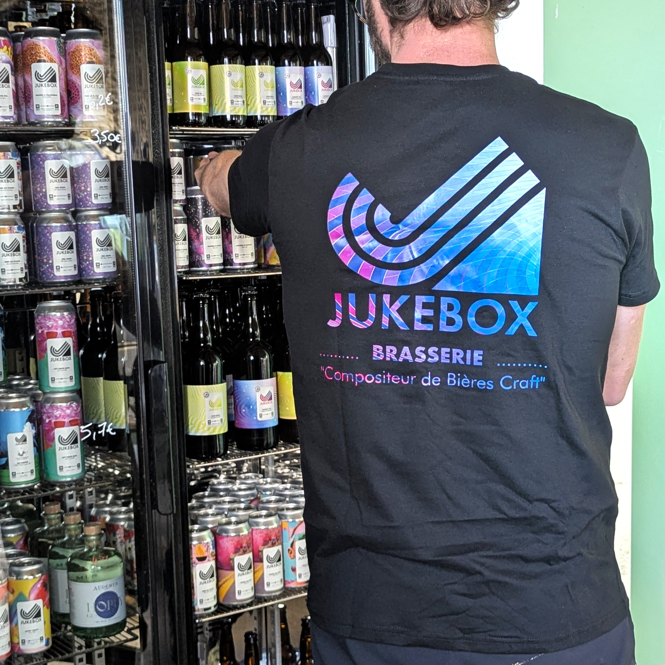 T-shirt JUKEBOX - Noir - Logo Pils