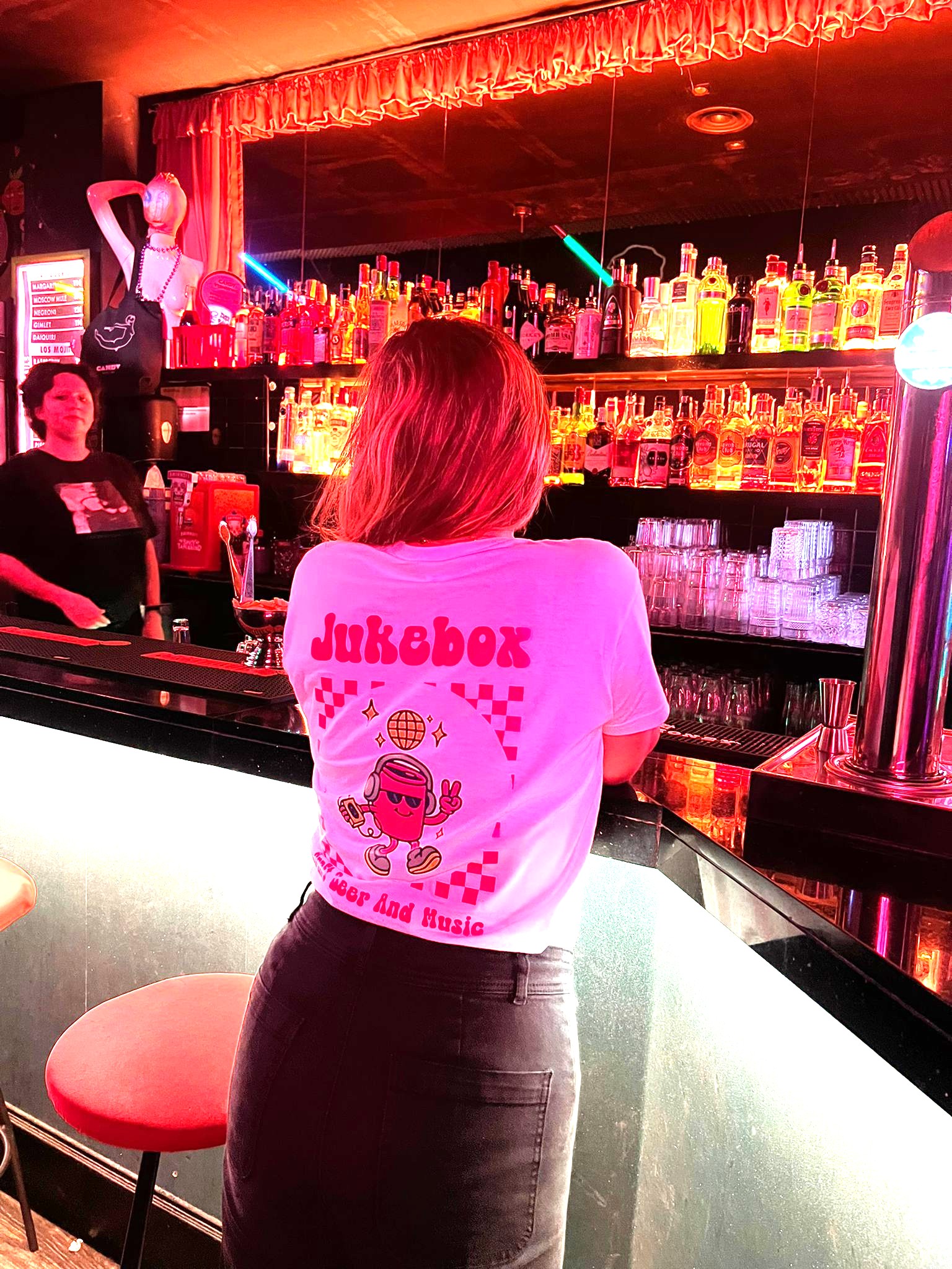 T-shirt JUKEBOX - Blanc - Bonhomme Canette – Image 3